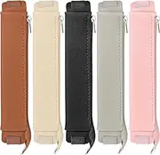 PU Leather Notebook Band Adjustable Elastic Band Pen Sleeve Pouch Pencil Holder,5Pc Elastic Band Pen Holder PU Leather Pen Sleeve Pencil Pouch,Elastic Band Pen HolderPU Leather Sleeve Pouch Pen Sleeve