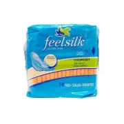 FeelSilk Ultra Thin Feminine Pads – Overnight Protection – 16 Count Per Pack