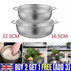 Stainless Steel Fine Mesh Strainer Colander Food Rice Vegetable Fruits Sieve QT