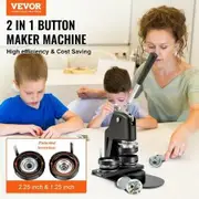 Button Maker Machine Badge Pin Machine 1.25"+2.25" 500Free Parts Press Kit