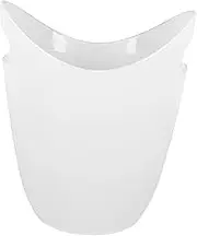 Portable Wear Resistant Ice Bucket with Double Handles Capacity for Wine and Beer AS Material for Bars and Parties