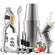 Bar Set Cocktail Shaker Set Stainless Steel Mixology Bartender Kit 16 Piece