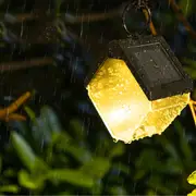 Hanging Brick Solar Lights Deck Decor Outdoor Solar Wall Light