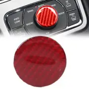 Red Car Central Console Knob Button Cover Trim For Jeep Grand Cherokee 2011-2022