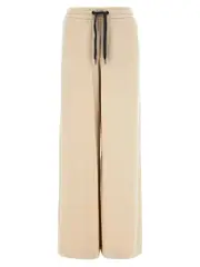 [Brunello Cucinelli] Brunello Cucinelli-Sweatshirt Pantaloni Bianco-Donna S