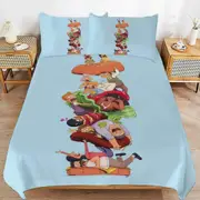 a1226 Bob\'s Burgers Duvet Cover Set, 3 Piece Bedding Set 86x70" Double Sided Printing Decorative Comforter Cover Set (1 Duvet Cover + 2 Pillow Shams)