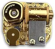 Music Box Part Golden Wind Up Sankyo Musical Movement for DIY Musical Boxes (60 Tunes Option) (What a Wonderful World)