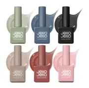 JelloJello Syrup Gel Nail Polish Ombre Edition Winter 6 Color Set K-Beauty
