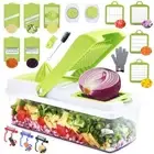 Mandoline Slicer Dicer Vegetable Chopper, All in 1 Slicer Dicer Cutter, Fruit...