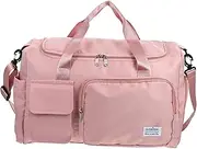 GLSTOY Nylon Material Sports Gym Bag Strong Resistance Single Shoulder Large Capacity Dry Wet Separation