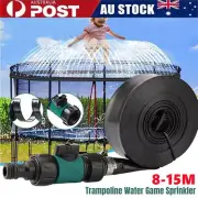 8-15M Trampoline Waterpark Sprinkler Outdoor Garden Yard Kids Summer Best Toy