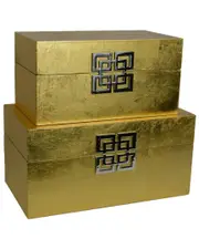GT Direct Set of 2 Gold Jewelry Box