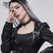 Devil Fashion Pin Head Collar Chain Decoration Lapel Necktie Pin Brooch Skull