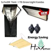 Hydroponics 1x1x2m Grow Tent With T5 Propagation Light 50w LED Light Easy Combo