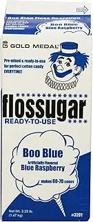 Gold Medal Candy Floss Flossugar - Boo Blue Raspberry Flavour - Ready-To-Use