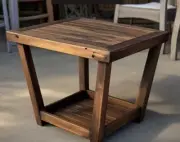 Pottery Barn Chesapeake Wood Side Nesting Table- New/Never Removed From Box