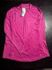 NWT WOMEN'S ADIDAS ULTIMATE 365 PULLOVER, SIZE: L, COLOR: LUCID FUCHSIA (J566)