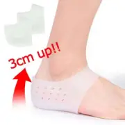 Men Women Invisible Height Increase Insoles Heel Lift Taller Shoe Insert Pad 3CM