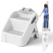 iBabyMax Toddler Step Stool Easy to Fold Step Stools for Toddlers with Non-Sl...