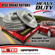 Protex Front + Rear Disc Brake Rotors for Mazda 929 HC10 V6 Series I Non-ABS (for: Mazda)