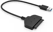 USB3 to SATA III Cable 2.5 Inch SATA to USB-C 3.0 Adapter 22 Pin 7+15 HDD SSD Cord Support UASP Serial ATA to USB Type-C for 2.5 SATA Hard (SATA3 to USB-A)