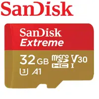 在飛比找PChome24h購物優惠-SanDisk 32GB Extreme U3 microS