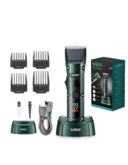 Professional Hair Clipper Hair Cutter Hair Cutting Machine Professional Hair Trimmer Cordless Barber Hair Cutting Machine Digital Display Haircut Trimmer for Men V-696