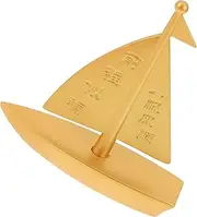 RORPOIR Brass Sailboat Ornament Home Decor Sailing Ship Model Office and Living Room Decor