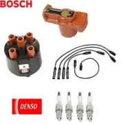 Ignition Kit Distri.Cap Rotor Plugs Wire for Volkswagen Passat 2.0L 1995-1997