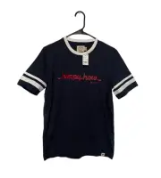 NEW Brooks Brothers Shirt Mens Medium Blue Graphic Tee Casual Happy Hour Preppy