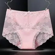[FARZAH] Women Panties Female Underwear Women' s Cotton and Lace Hipster Knickers Ladies Sexy High Waisted Knickers Lace Maxi Briefs Knicker Underwear, 3 Pk ，7 Colors (Color : C, Size : XX-Large)