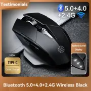 Bluetooth Compatible Mouse Rechargeable 2.4G INPHIC PM6 Wireless Mouse Universal