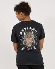 [Skylark] Skylark Boys' Samurai T-Shirt in Black Acid Size 10 10 Black Acid