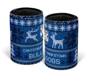 Canterbury Bulldogs NRL Christmas Xmas Can Cooler Stubby Holder