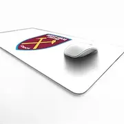 Licensed Décor West Ham United FC - Vinyl Desk Mat - Colour Crest on White - 35 x 60 cm