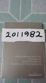 Jaeger LeCoultre Watch Instruction Manual Booklet for Master Tourbillon