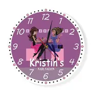 Nail Tech Modern Wall Clock Beauty Salon Spa Art Decor Printed Personalised Wall