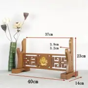 Bamboo Samurai Sword Holder Stand Katana Tanto Table Rack Dragon Pattern 1 Tier