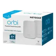 NETGEAR Orbi AX1800 WiFi 6 Dual-band Mesh System 2 Pack