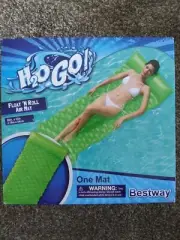Bestway H2O Go GREEN Pool Lounge Float N Roll Air Mat New 86"L x 33"W