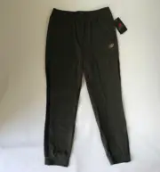 NEW BALANCE All Motion Camo Green Tapered ZIP Leg Running PANTS Mens LARGE NEW