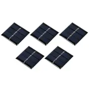 Mini Solar Panel Cell 1.5V 60mA 0.09W 30mm x 30mm for DIY Project Pack of 5
