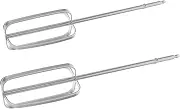 ULTECHNOVO 2Pcs Stainless Steel Egg Beater Attachments Dual Functionality Hand Mixer Replacement Beaters for Electric Mixers for Baking and Dough Mixing
