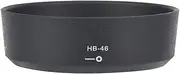 Lens Hood HB-46 ABS Mount Replacement for Nikon AF-S 35mm F/1.8G DX Lens ABS Black Material Eliminate Backlight Unwanted Light