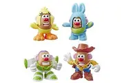 Potato Head Mr Disney/Pixar Toy Story Mini 4 Pack Buzz, Woody, Ducky, Bunny Figures Toy for Kids Ages 2 Up E3065