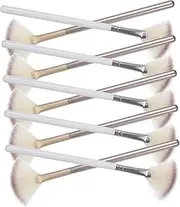 [Minkissy] 10pcs Fan-shaped Makeup Brush Set Highlighter Blush Concealer Face Brush