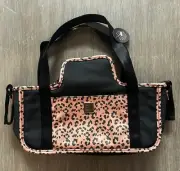 Petunia Pickle Bottom Wander Stroller to Shoulder Caddy-Leopard Leatherette
