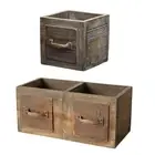 Wood Planter Box Rectangle Decorative Convenient Practical Pot Flower Container