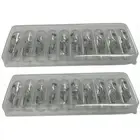 555, 6.3V .25A T3-1/4, Small Wedge Base Lamp Light Bulb - Clear - Box of 20