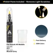 Touch Up Paint For Suzuki All Models ZZ1 Blueish Grey With Polish Paste